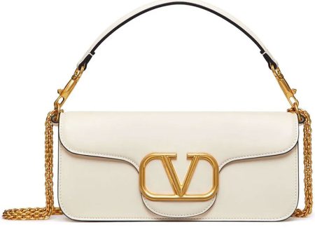 VLOGO Chain Shoulder Bag in Light Ivory For Discount