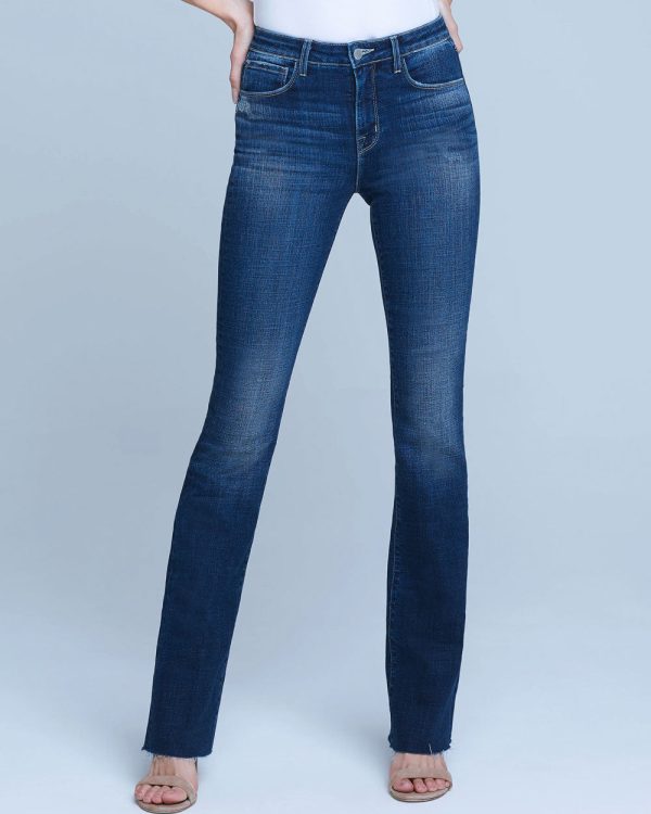 Ruth High Rise Straight Jean in Atwood Discount