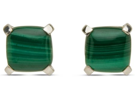 Sterling Silver Malachite Cufflinks Cheap