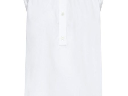 White Sleeveless Shirt Cheap