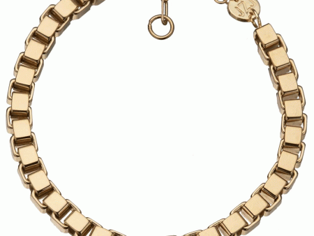 14k Gold Vermeil Rowan Rolo Chain Chunky Bracelet Discount