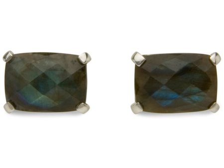 Sterling Silver Labradorite Cufflinks For Sale