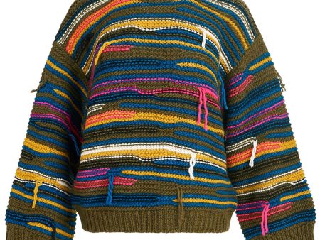 Trekking Green Multicolor Knit Cincinatti Jumper Supply