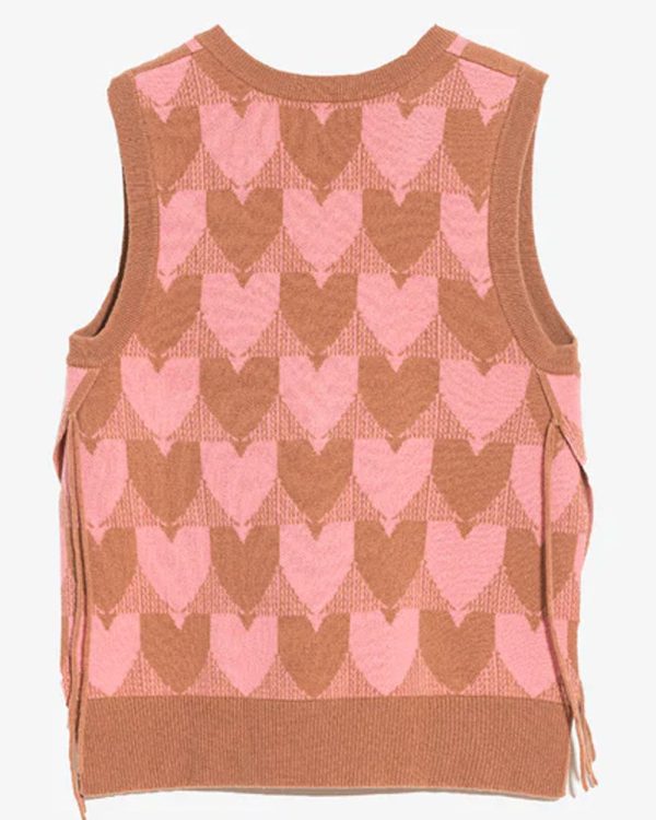 Root Beer Heart in Check Vest Sale