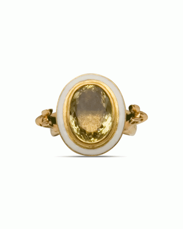 20k Yellow Gold Imperial Rabbit Ring For Cheap