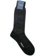 Black and Grey Tartan Check Midcalf Socks Fashion