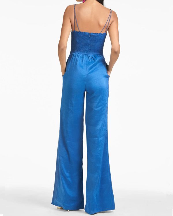 Royal Blue Wide Leg Arden Jumpsuit Online now