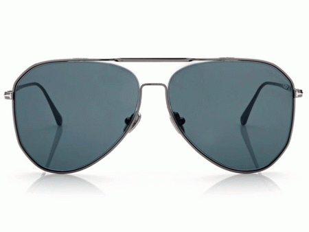 Shiny Black Ruthenium Charles Sunglasses Cheap