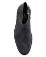 Suede Slip On Boot in Navy Hot on Sale