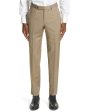 Taupe Micronosphere Wool Dress Pant For Sale