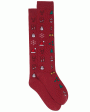 Santa Christmas Socks in Red Hot on Sale