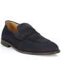 Suede Penny Loafer in Navy Discount