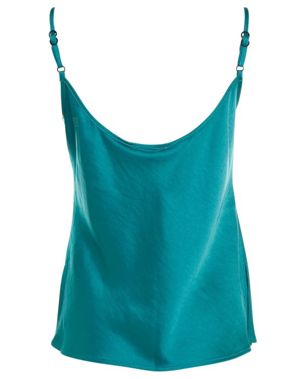 Teal Elliot Charmeuse Cami Online now