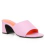 Sandal Mule Padded in Pink Fashion