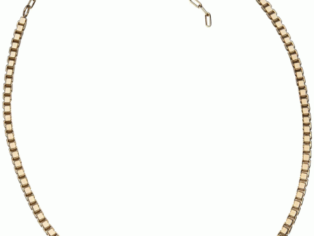 14k Yellow Gold Vermeil Rima Curb Chain Choker Necklace Fashion