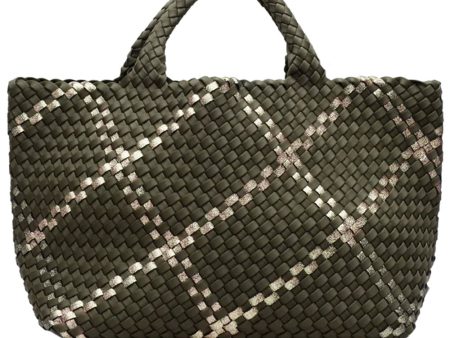 St. Barths Medium Plaid Tote in Verde Online Hot Sale