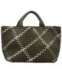 St. Barths Medium Plaid Tote in Verde Online Hot Sale