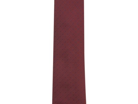 Wine and Navy Silk Dotted Tie Fashion