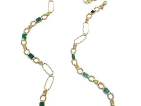 20k Yellow Gold Diamond Luminosity Mosaic Necklace Online Sale