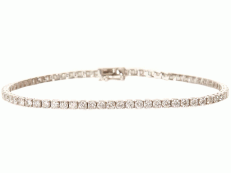 18k White Gold Tennis Bracelet Sale