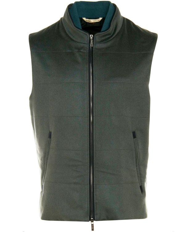 Teal Pure Cashmere Vest Sale