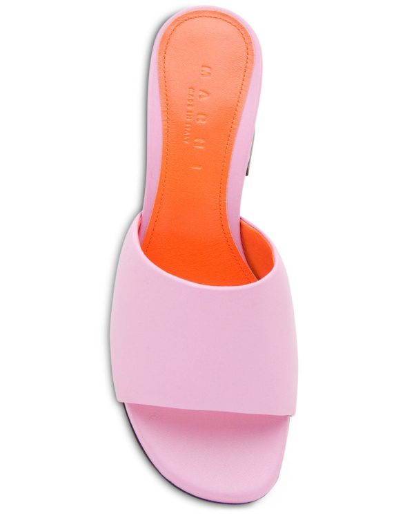 Sandal Mule Padded in Pink Fashion