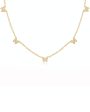 14k Yellow Gold Butterfly Diamond Necklace For Discount