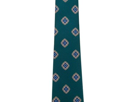 Teal Medallion Tie Online Hot Sale