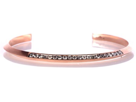 Rose Gold Grey Diamond Cuff Bracelet Online