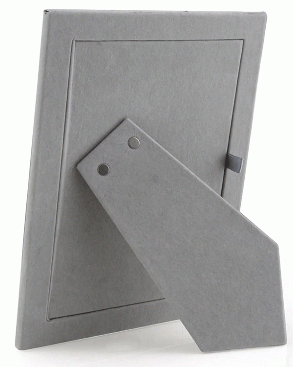 Silver and Grey Shagreen 8 X 10” Picture Frame For Discount