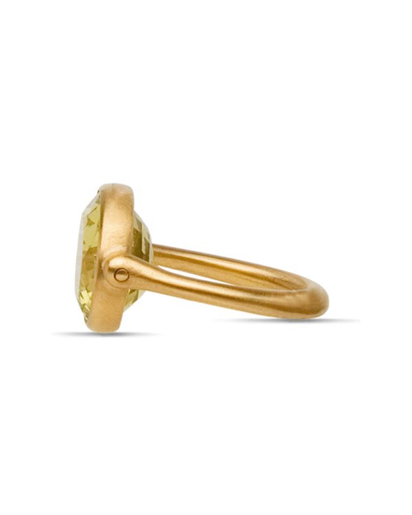 22k Yellow Gold Swivel Ring For Sale