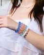 Apricot Acrylic Dottie Stretch Bracelet Cheap