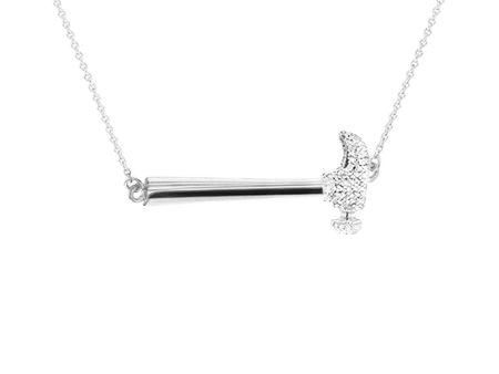 Sterling Silver Hammer Home Your Message Necklace Cheap