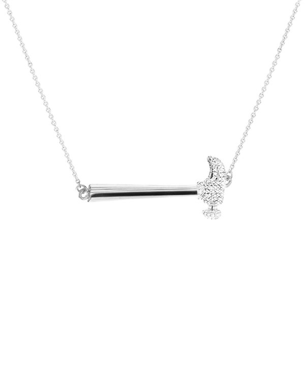 Sterling Silver Hammer Home Your Message Necklace Cheap