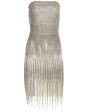 Silver Fringe Cocktail Dress Hot on Sale