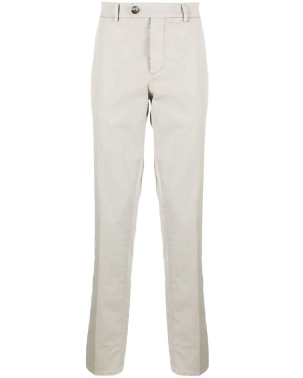 Beige Slim Fit Trouser Hot on Sale