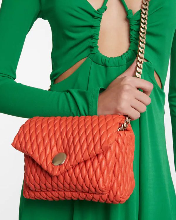 Small Harris Shoulder Bag in Coral Discount