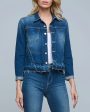 Tatiana Distressed Denim Jacket in Talledega For Sale