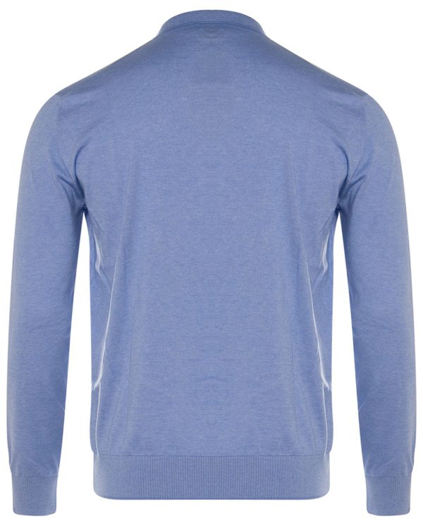 Sky Blue Long Sleeve Polo Discount