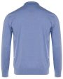 Sky Blue Long Sleeve Polo Discount