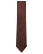 Rust and Grey Silk Dotted Tie Sale