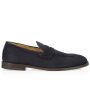 Suede Penny Loafer in Navy Discount