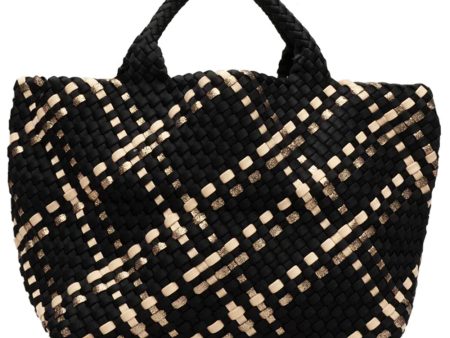 St. Barths Medium Plaid Tote in Modena on Sale