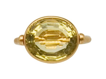 22k Yellow Gold Swivel Ring For Sale