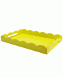 Yellow 26 X 17” Scalloped Edge Tray For Cheap