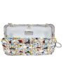 Smooth Rectangle Eclipse Clutch in Silver Multi For Cheap