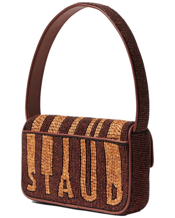 Tommy Beaded Shoulder Bag in Wood Stripe Sale