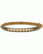 18k Yellow Gold Diamond Talisman Bangle Cheap