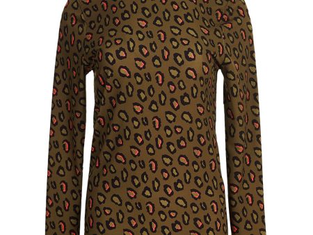 Trekking Green Campine Printed Turtleneck Top Sale