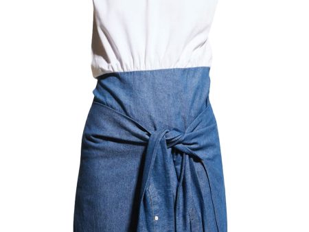 White and Chambray Clayton Dress Sale